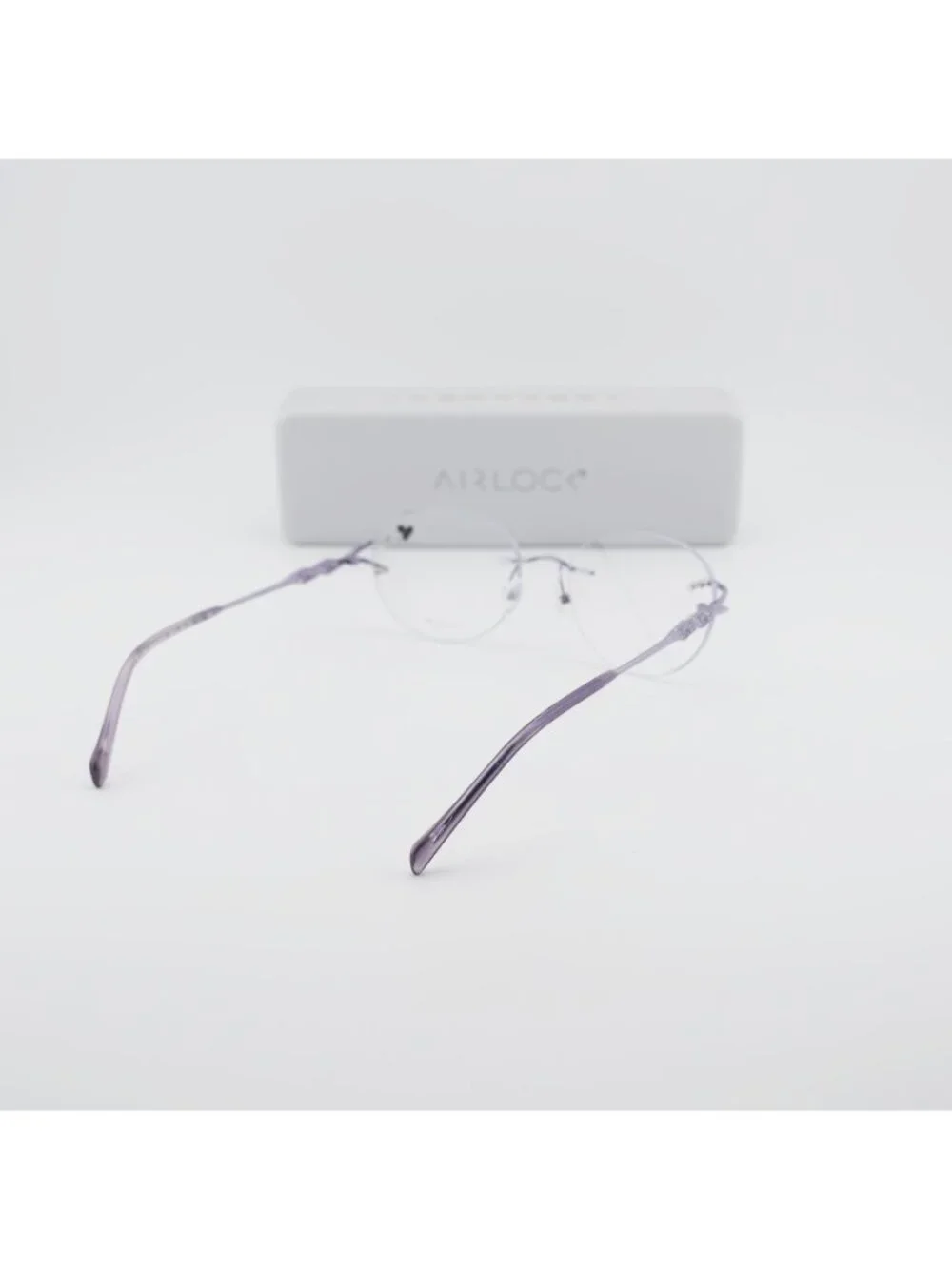 AIRLOCK JADE 202 532 Rimless Cat Eye Eyeglasses 52mm – Lilac